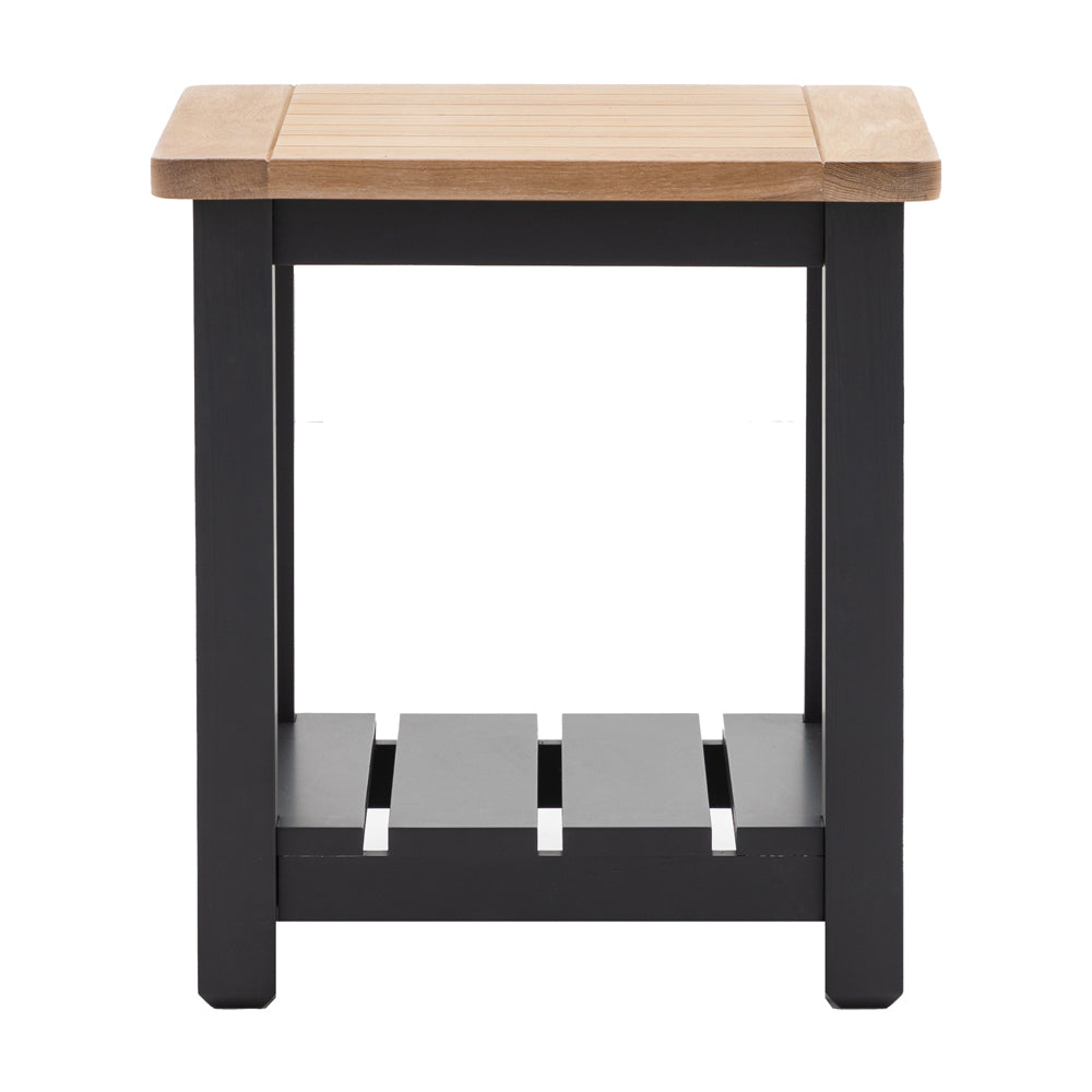 Product photograph of Gallery Interiors Sandon Side Table In Meteor from Olivia's