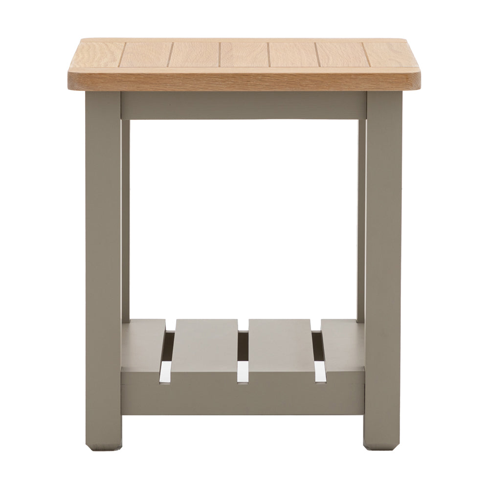 Product photograph of Gallery Interiors Sandon Side Table In Prairie from Olivia's