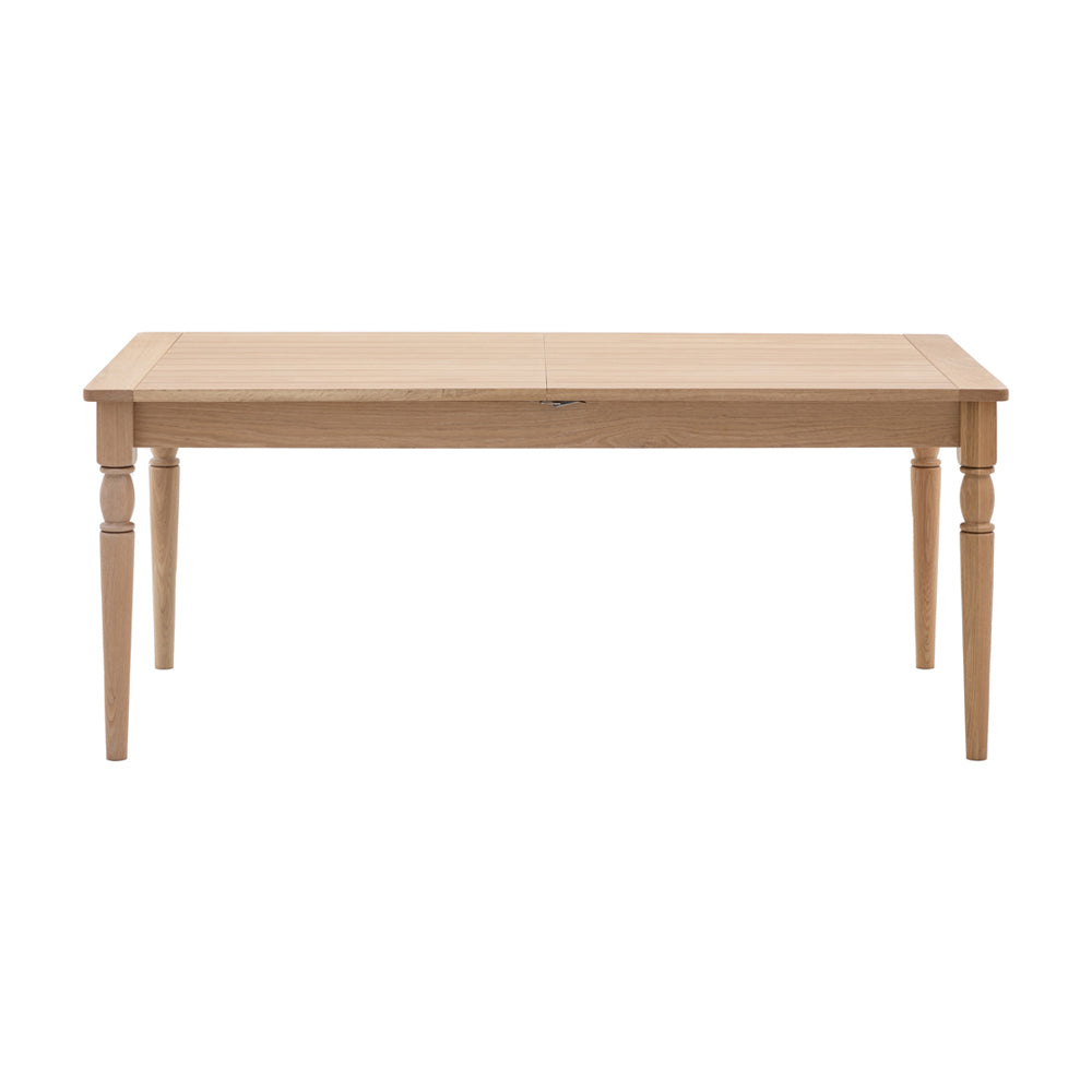 Product photograph of Gallery Interiors Ascot Extending Dining Table In Natural from Olivia's