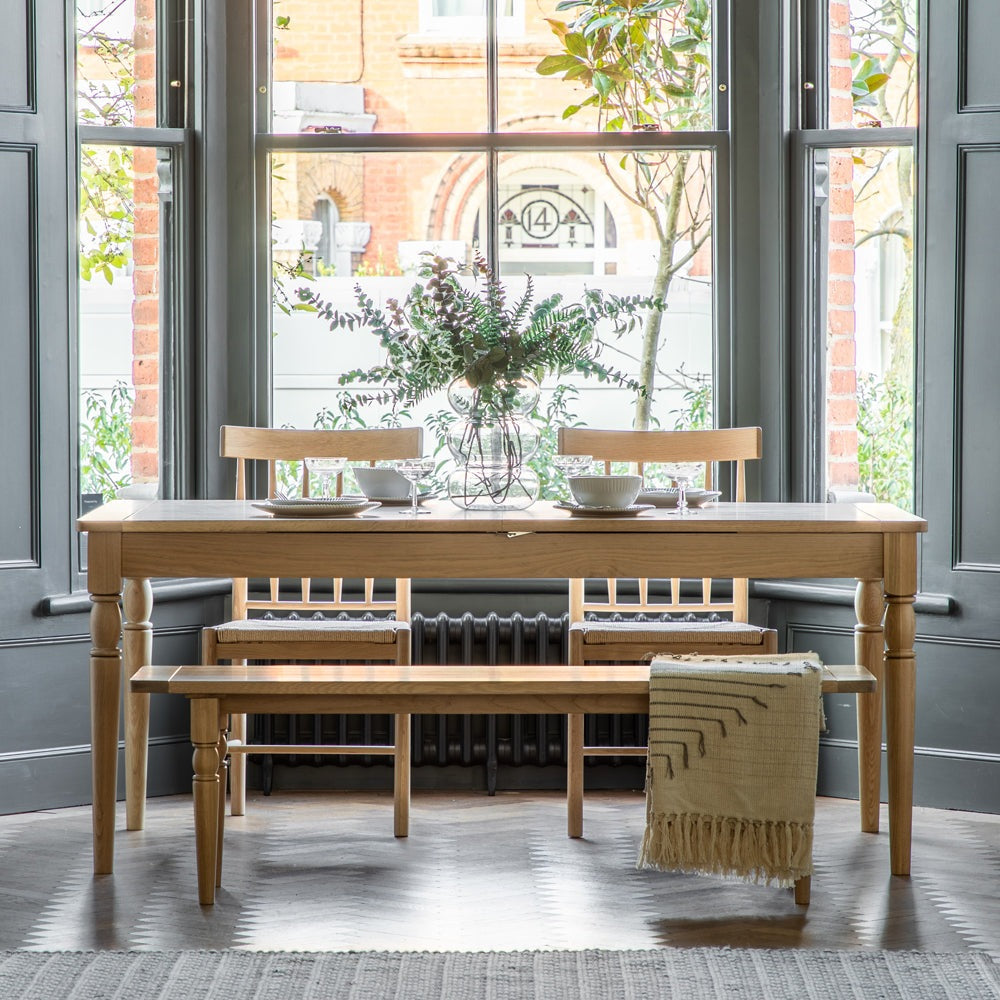 Gallery Interiors Ascot Extending Dining Table in Natural