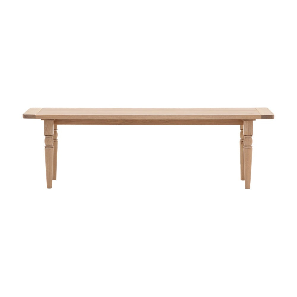 Product photograph of Gallery Interiors Ascot Dining Bench In Natural from Olivia's