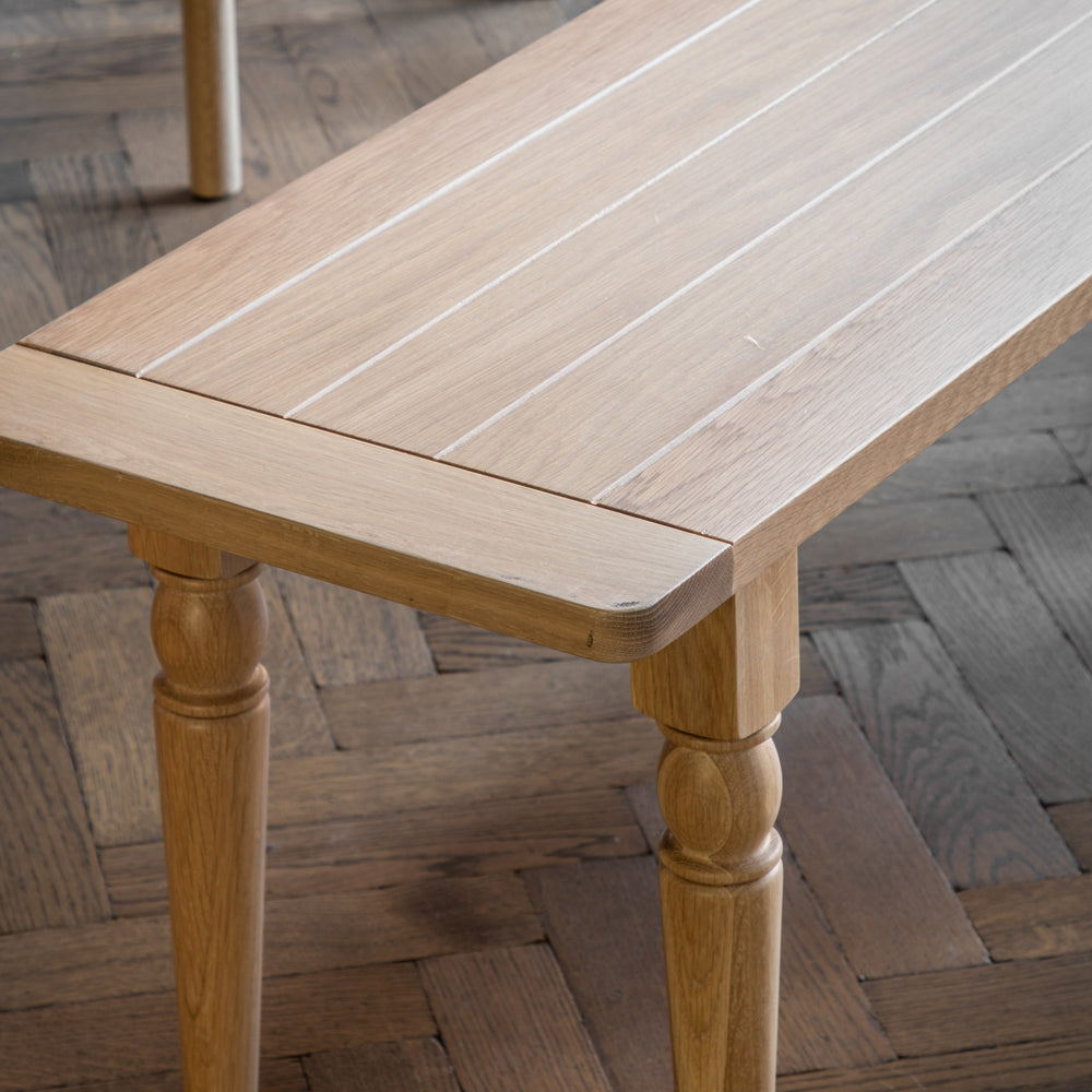 Product photograph of Gallery Interiors Ascot Dining Bench In Natural from Olivia's.