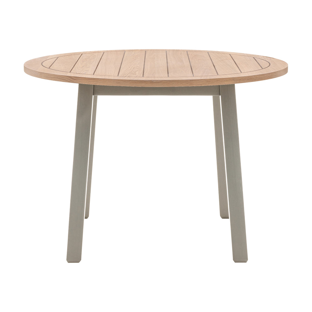 Gallery Interiors Sandon Round Dining Table In Prairie