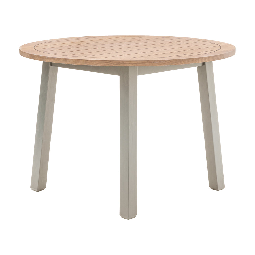 Product photograph of Gallery Interiors Sandon Round Dining Table In Prairie from Olivia's.