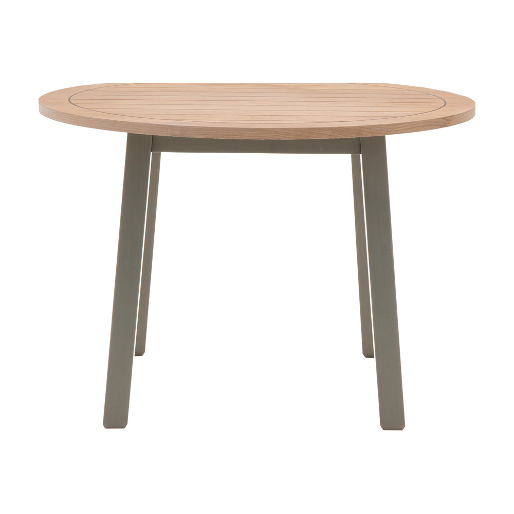 Product photograph of Gallery Interiors Sandon Round Dining Table In Prairie from Olivia's.