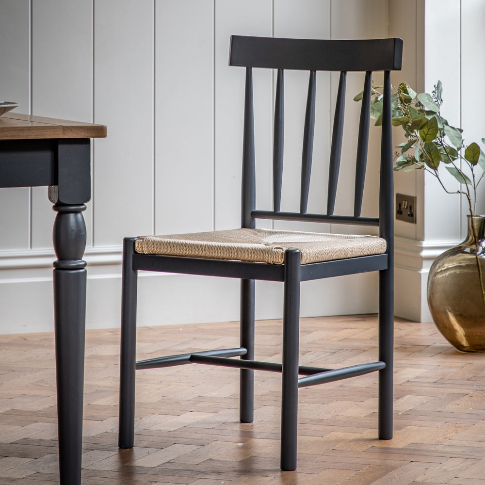 Product photograph of Gallery Interiors Set Of 2 Sandon Dining Chair In Meteor from Olivia's.