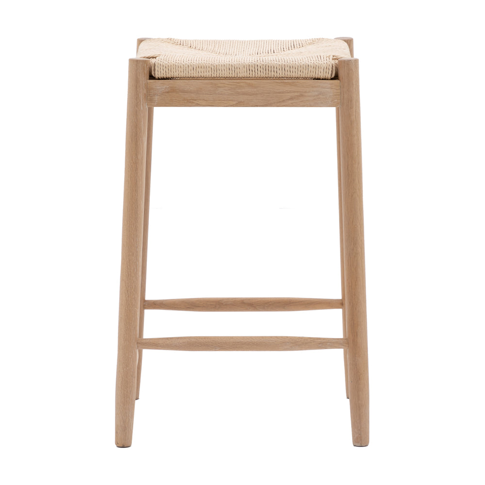 Product photograph of Gallery Interiors Sandon Rope Stool In Natural from Olivia's.