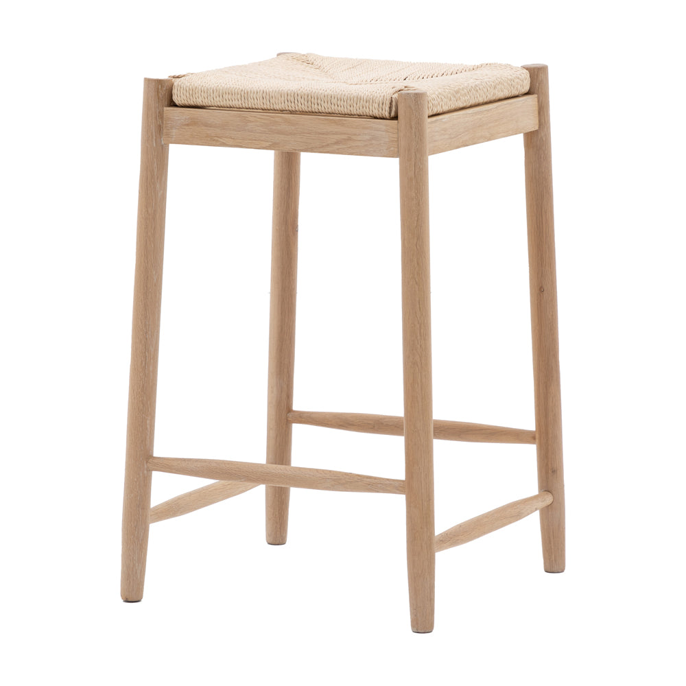 Product photograph of Gallery Interiors Sandon Rope Stool In Natural from Olivia's.