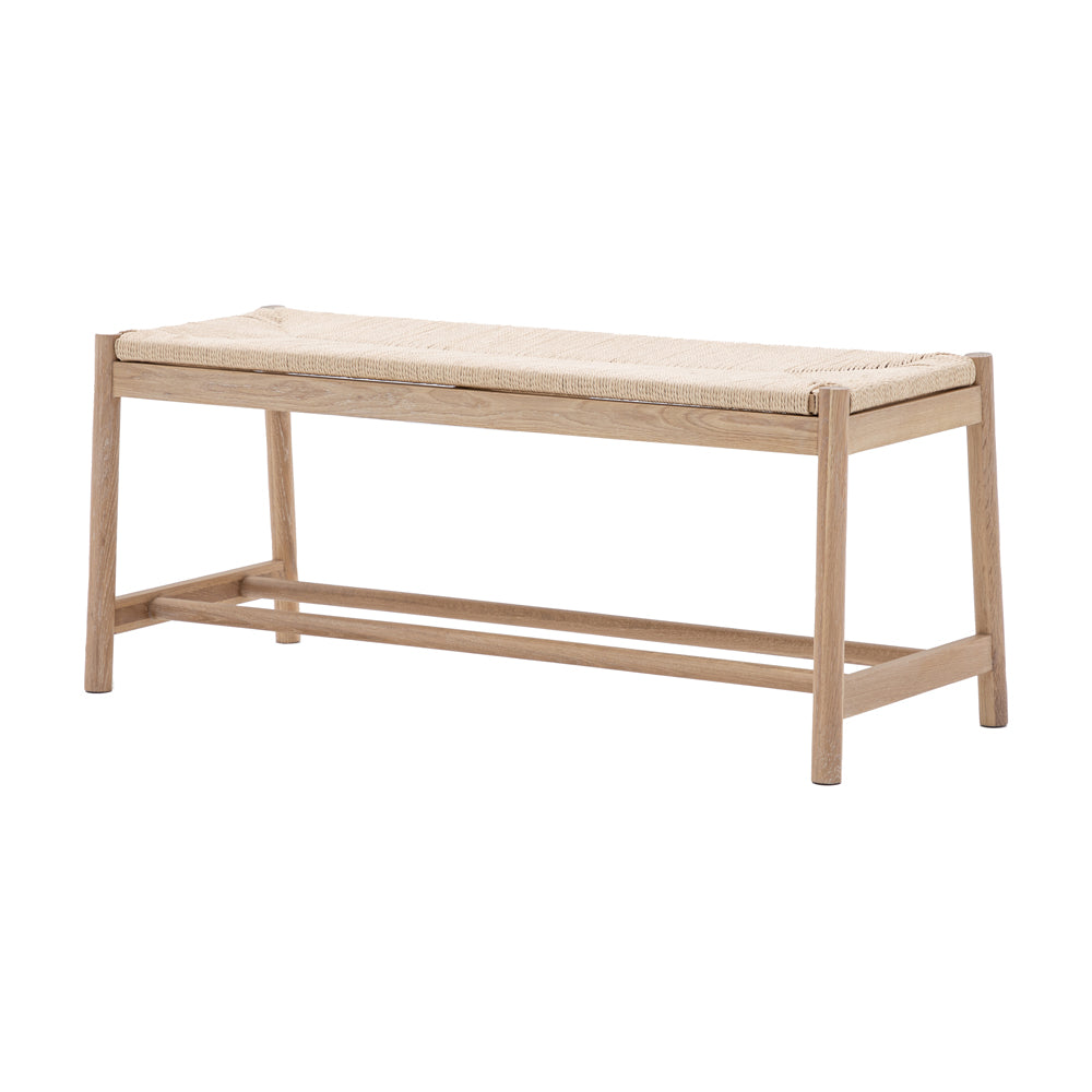 Product photograph of Gallery Interiors Sandon Rope Bench In Natural from Olivia's.