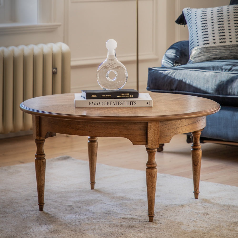 Product photograph of Gallery Interiors Highgate Coffee Table In Natural Wood from Olivia's.