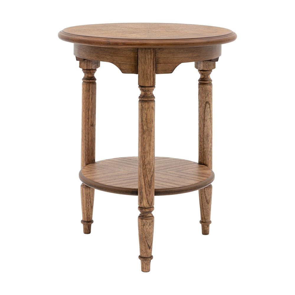 Gallery Interiors Highgate Side Table In Natural Wood