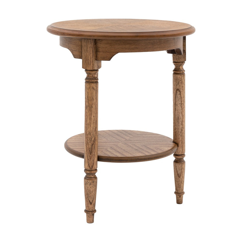Product photograph of Gallery Interiors Highgate Side Table In Natural Wood from Olivia's.