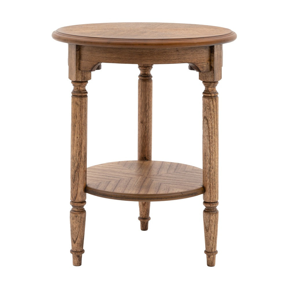 Product photograph of Gallery Interiors Highgate Side Table In Natural Wood from Olivia's.