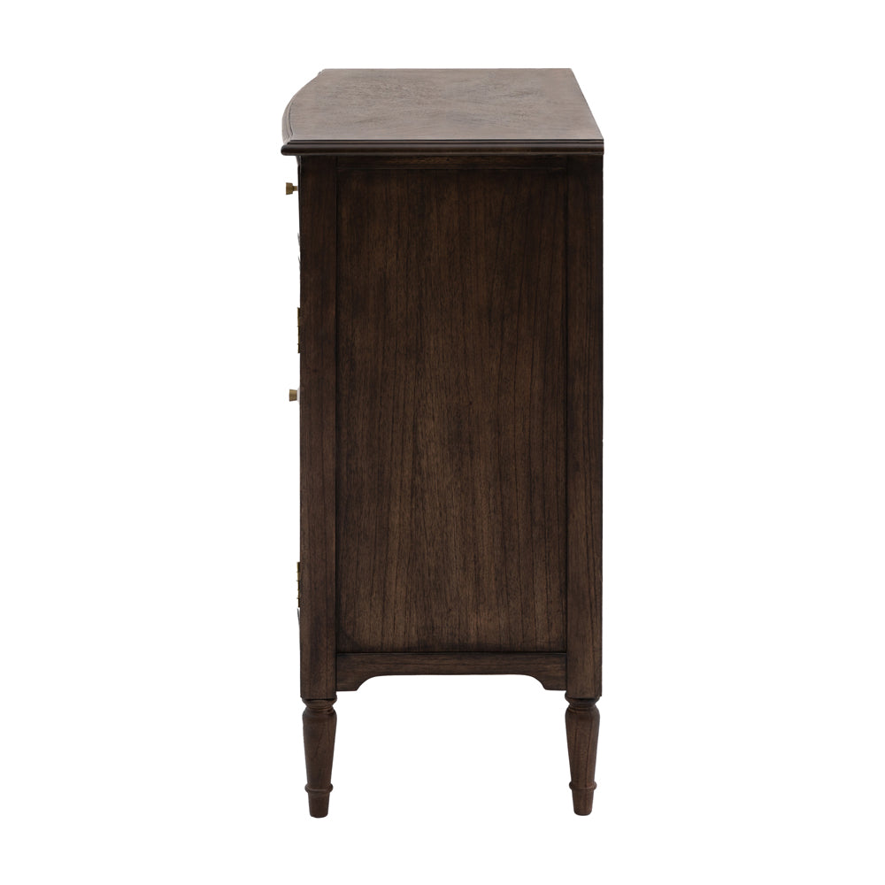 Product photograph of Gallery Interiors Melody 2 Door 1 Drawer Sideboard In Brown from Olivia's.