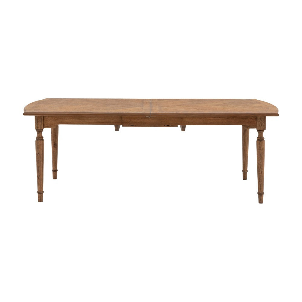 Product photograph of Gallery Interiors Highgate Ext Dining Table In Natural Wood from Olivia's