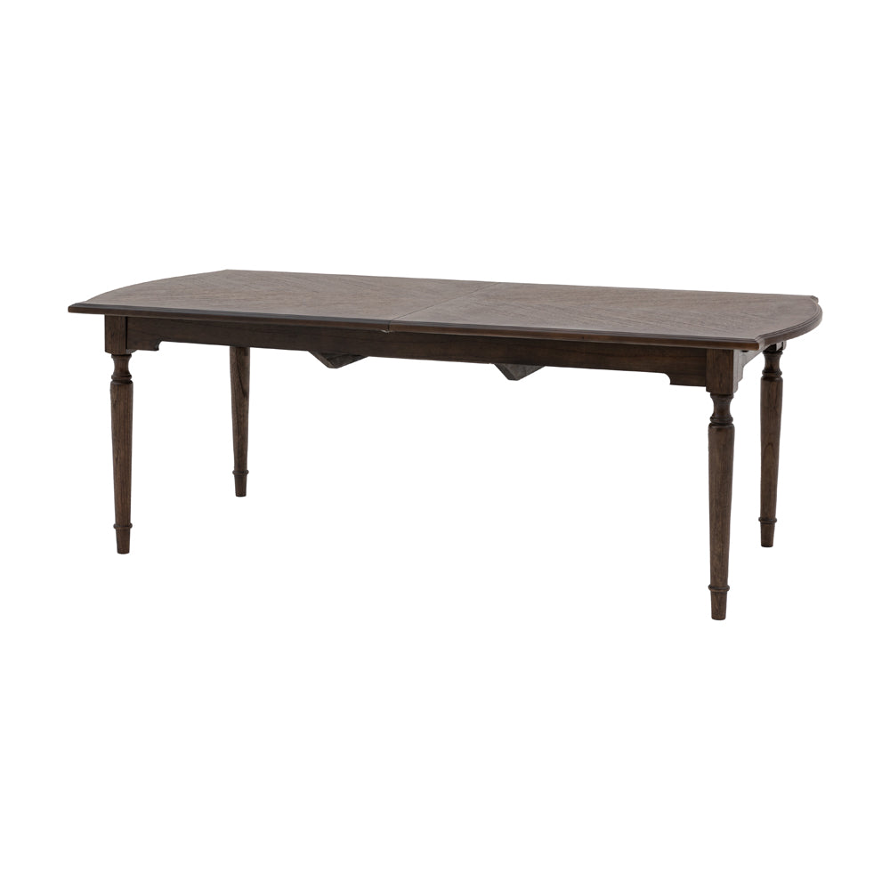 Product photograph of Gallery Interiors Melody Extending Dining Table In Brown from Olivia's.