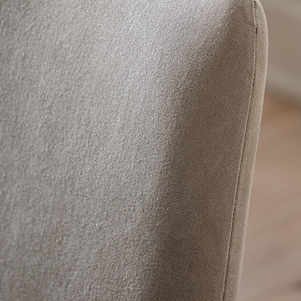 Product photograph of Gallery Interiors Mayfair Dining Chair In Cement Linen from Olivia's.