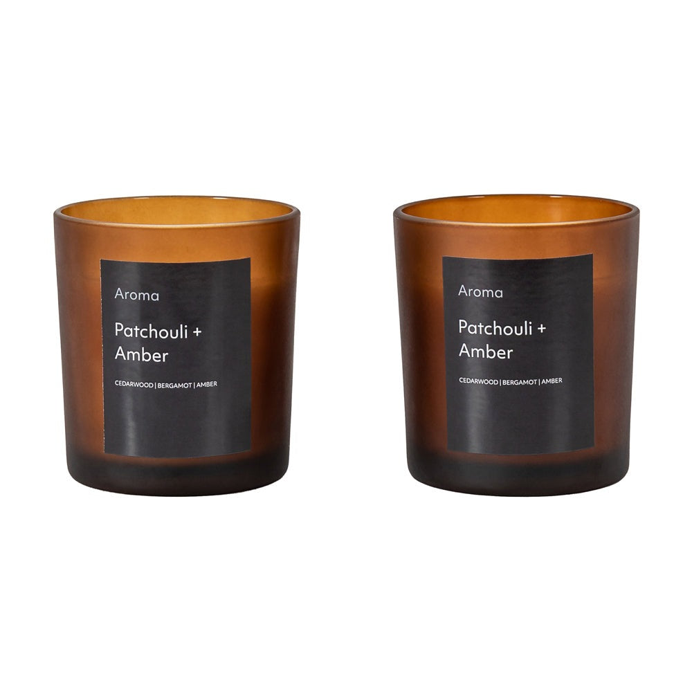 Product photograph of Gallery Interiors Set Of 2 Aroma Votive Patchouli Amber Scent from Olivia's