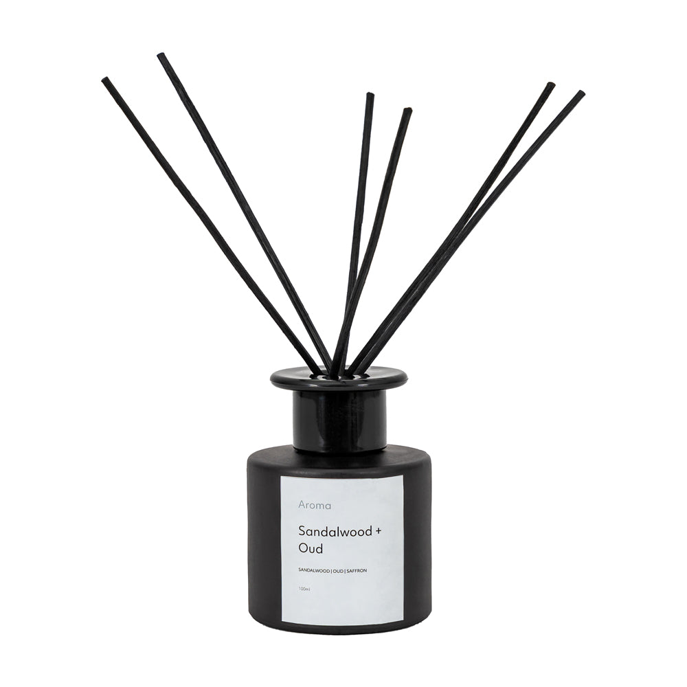 Product photograph of Gallery Interiors Aroma 100ml Reed Diffuser Sandalwood Oud Scent from Olivia's