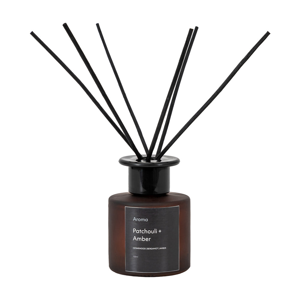 Product photograph of Gallery Interiors Aroma 100ml Reed Diffuser Patchouli Amber Scent from Olivia's