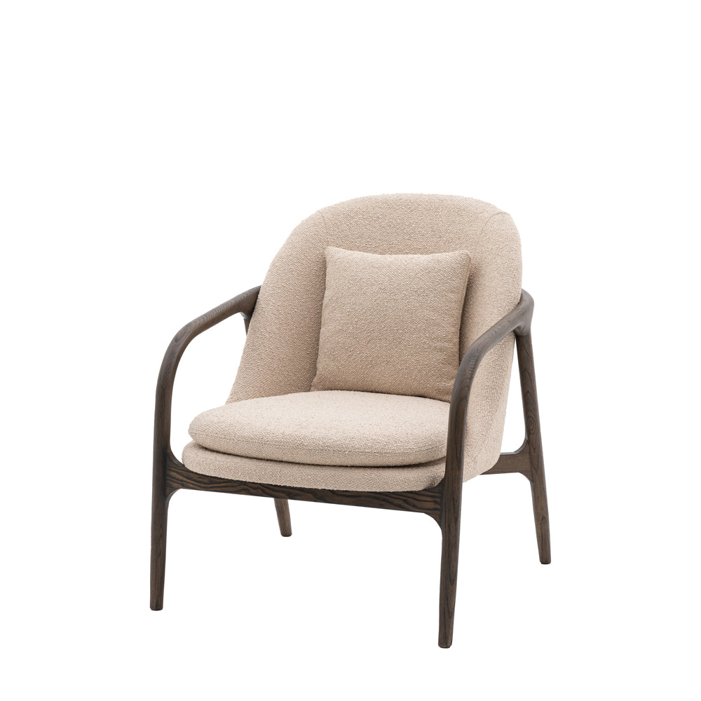 Product photograph of Gallery Interiors Alesso Armchair In Taupe from Olivia's.