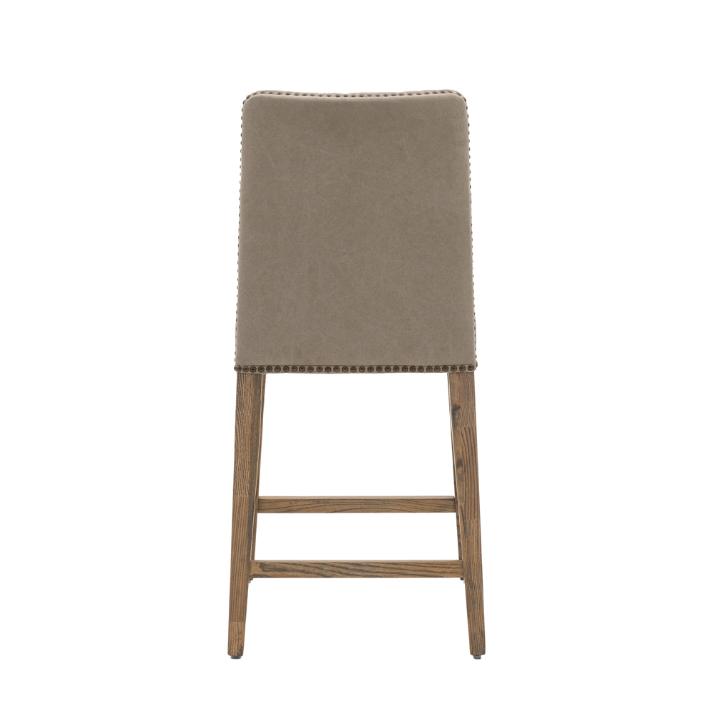 Product photograph of Gallery Interiors Set Of 2 Rom Bar Stool In Cement from Olivia's.