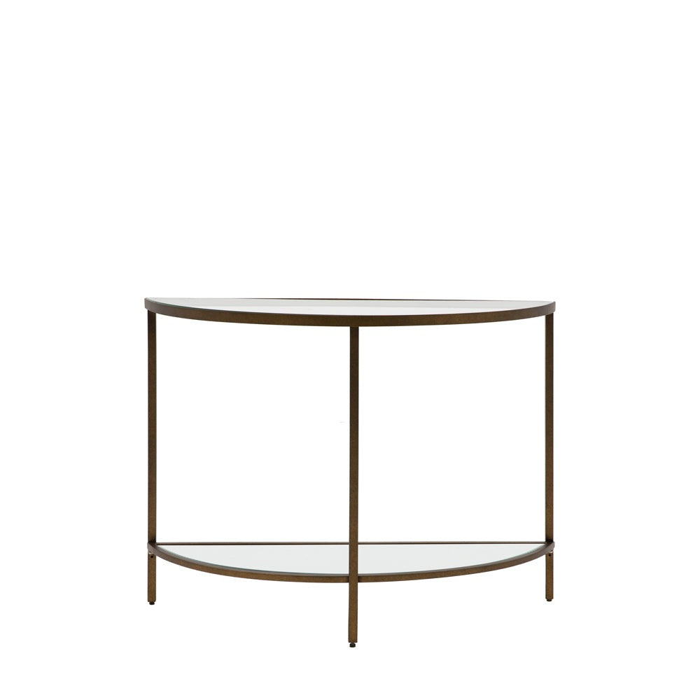 Product photograph of Gallery Interiors Hodson Console Table In Bronze from Olivia's