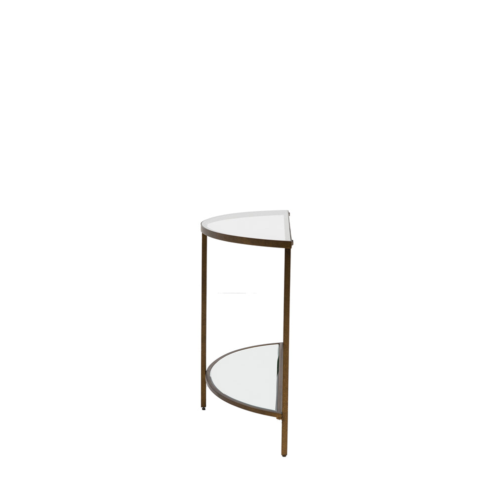 Product photograph of Gallery Interiors Hodson Console Table In Bronze from Olivia's.