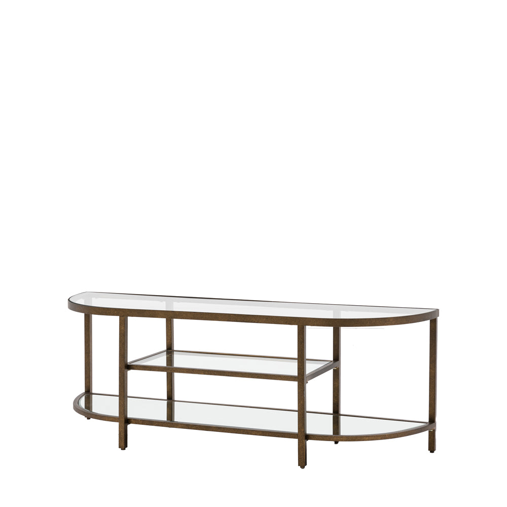 Product photograph of Gallery Interiors Hodson Media Unit In Bronze from Olivia's.