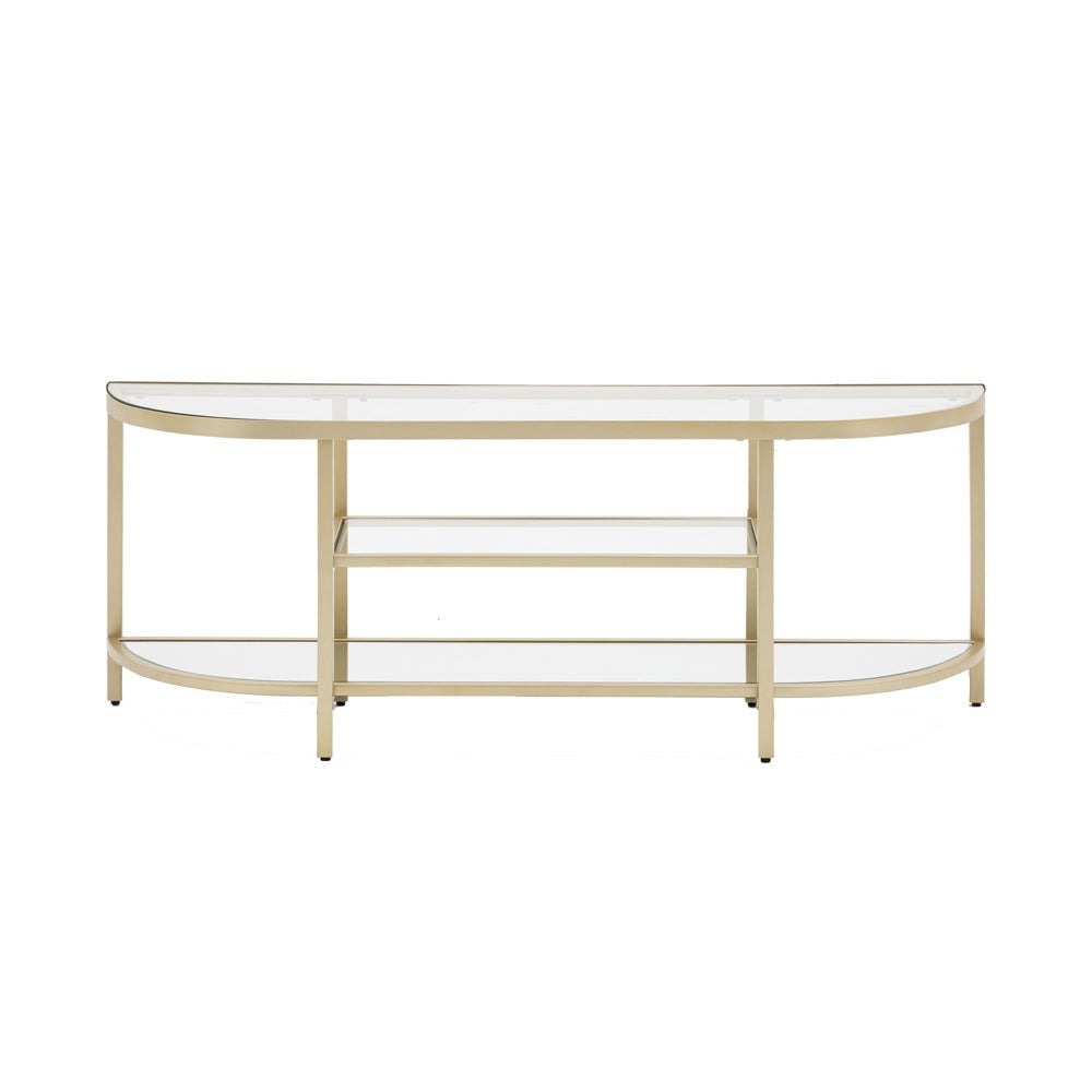 Product photograph of Gallery Interiors Hodson Media Unit In Champagne from Olivia's
