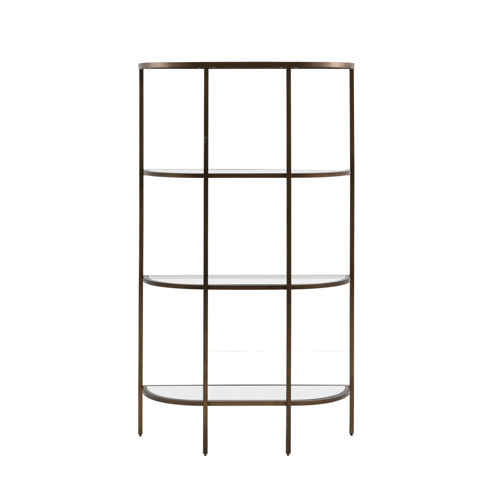 Product photograph of Gallery Interiors Hodson Display Unit In Bronze from Olivia's