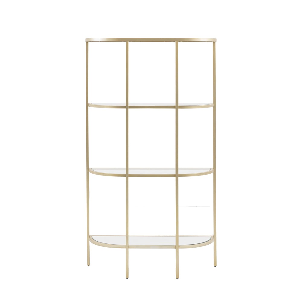 Product photograph of Gallery Interiors Hodson Display Unit In Champagne from Olivia's