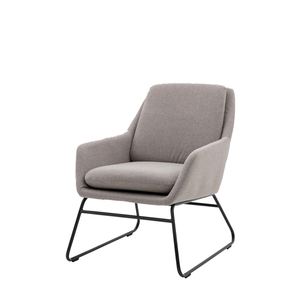 Product photograph of Gallery Interiors Fenton Accent Chair In Light Grey from Olivia's.