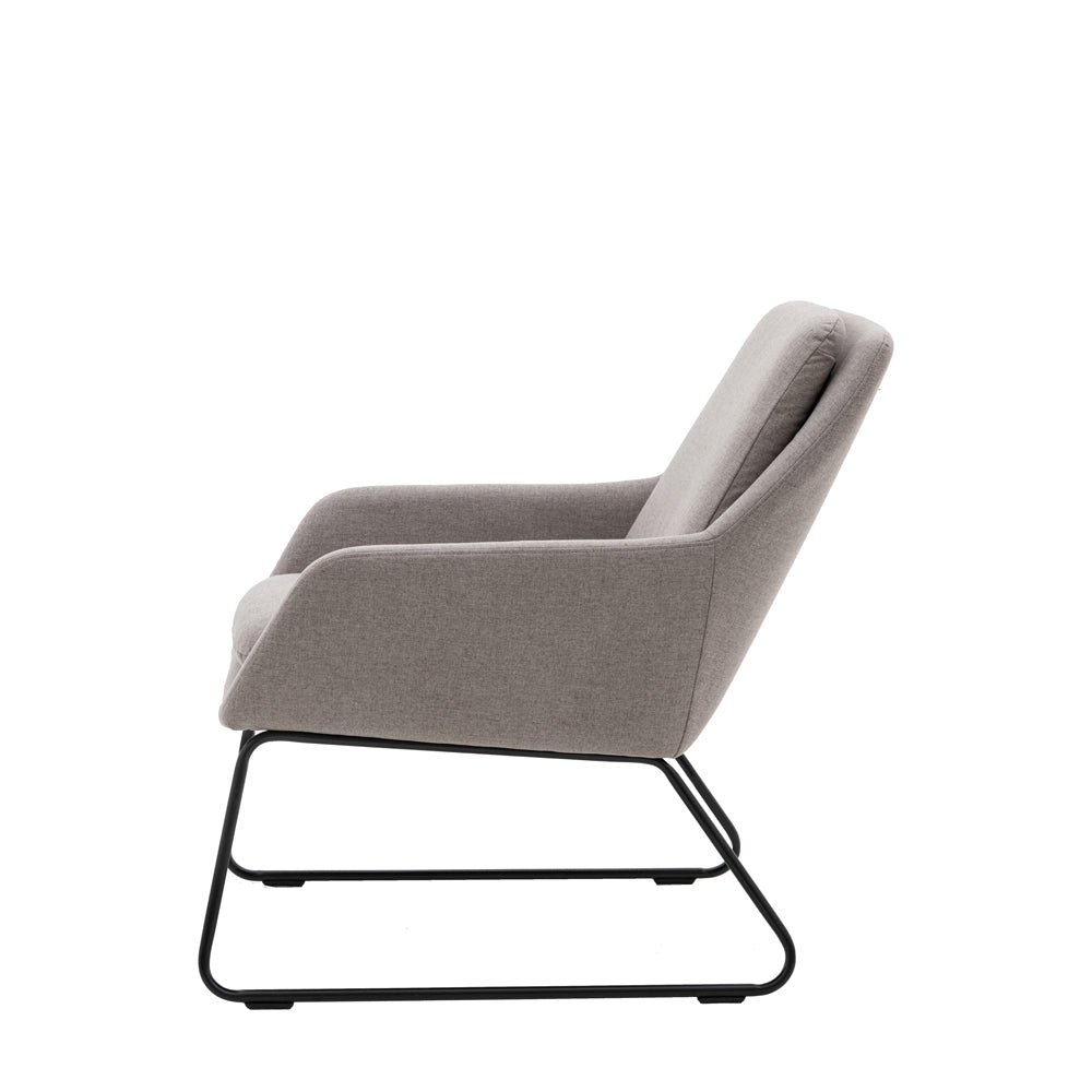 Product photograph of Gallery Interiors Fenton Accent Chair In Light Grey from Olivia's.