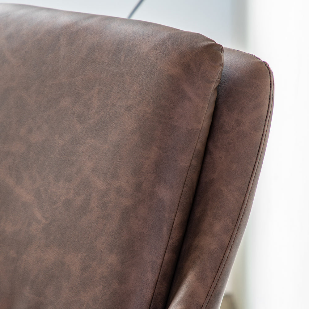 Product photograph of Gallery Interiors Fenton Accent Chair In Brown from Olivia's.