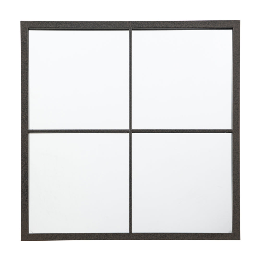 Gallery Interiors Stafford Wall Mirror In Black Small