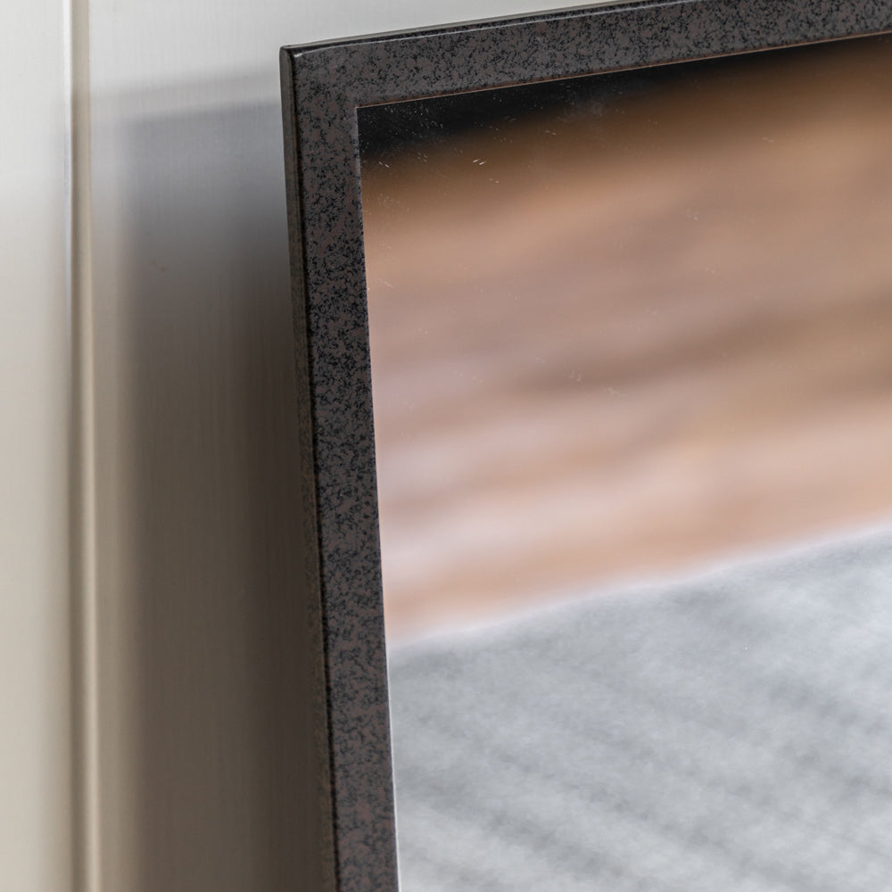 Product photograph of Gallery Interiors Stafford Wall Mirror In Black Large from Olivia's.