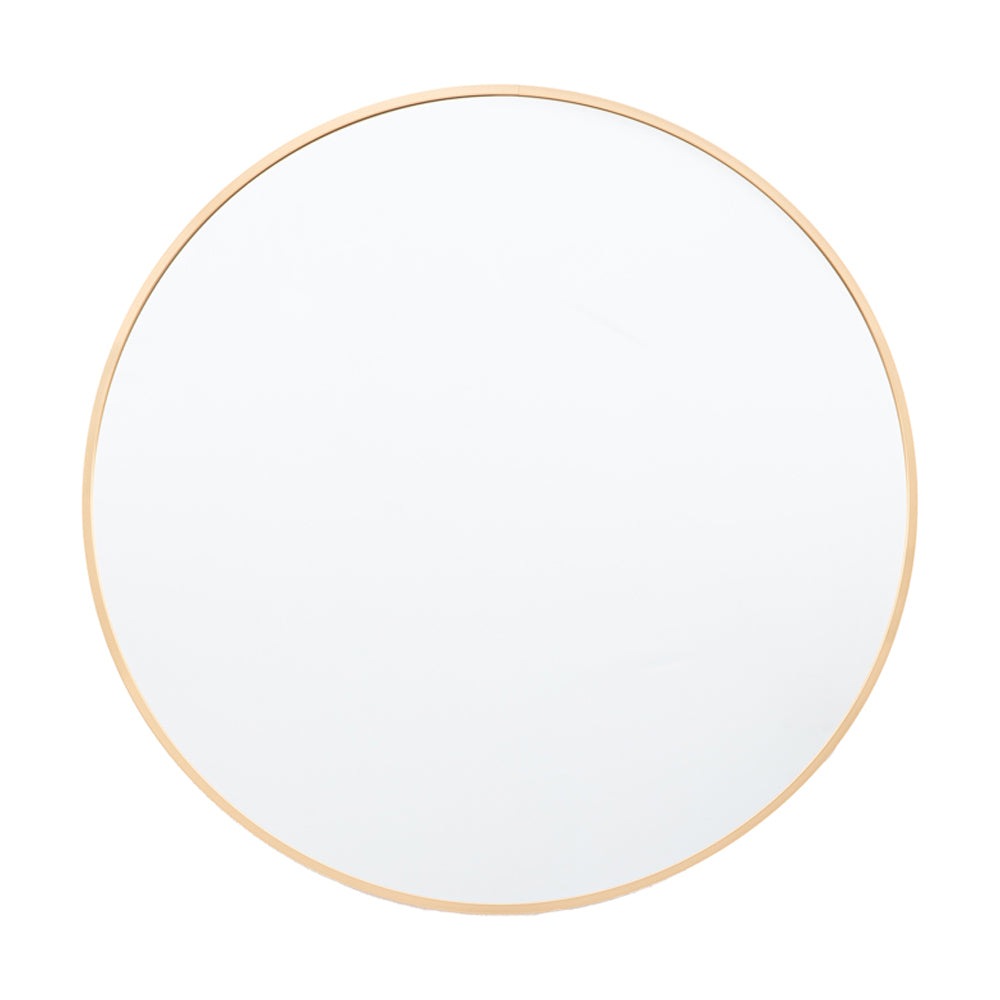 Product photograph of Gallery Interiors Yarlett Round Wall Mirror In Gold from Olivia's