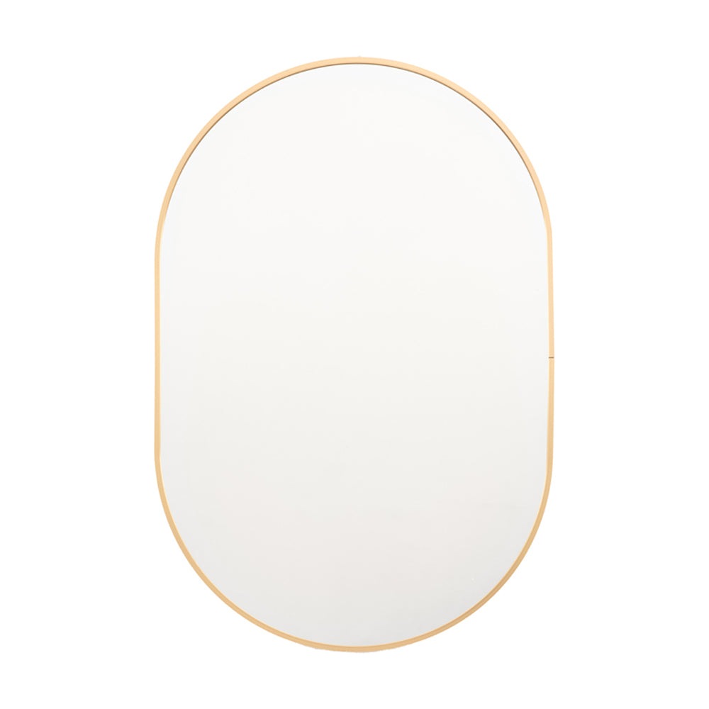 Product photograph of Gallery Interiors Yarlett Wall Mirror In Gold Large from Olivia's
