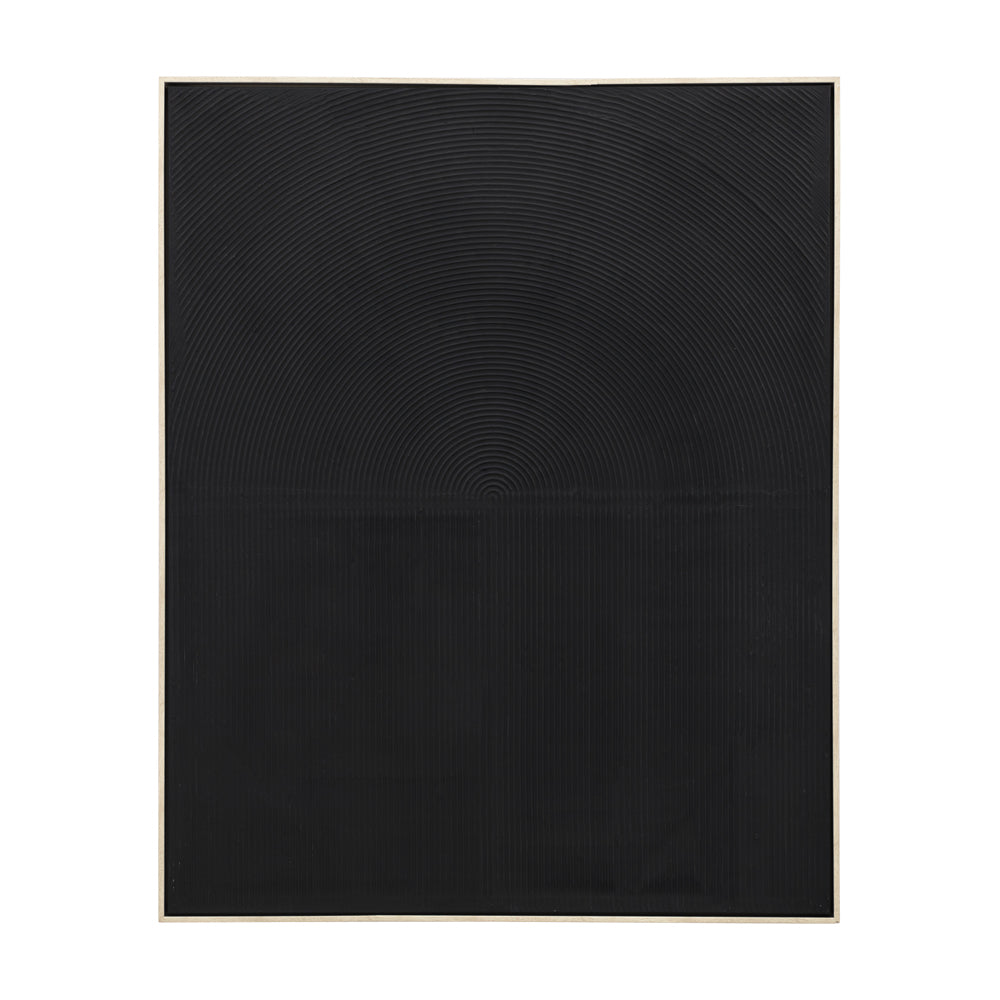 Product photograph of Gallery Interiors Lined Arch Framed Wall Art In Black 82 5x102 5cm from Olivia's