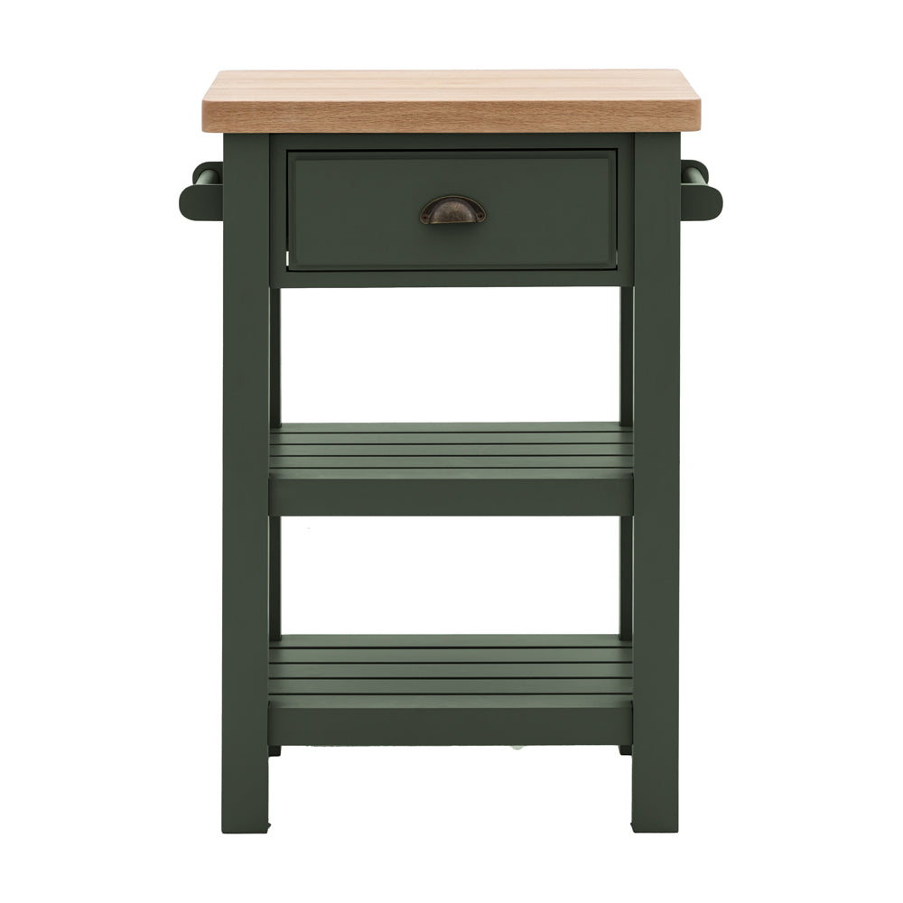 Product photograph of Gallery Interiors Sandon Butchers Block In Moss from Olivia's