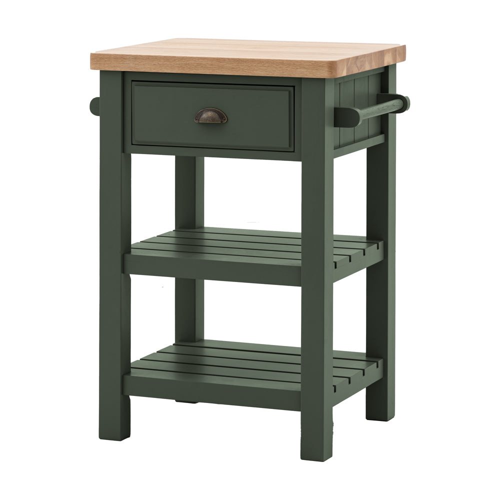 Product photograph of Gallery Interiors Sandon Butchers Block In Moss from Olivia's.