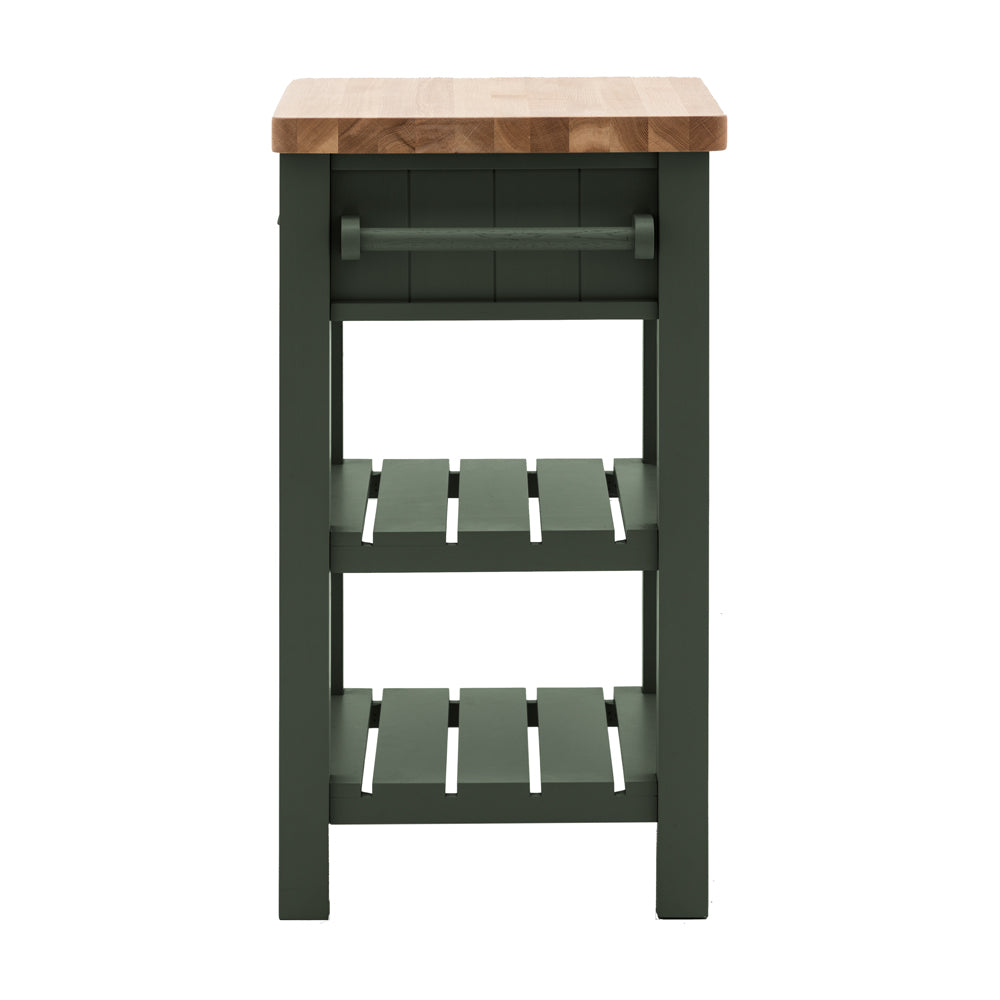 Product photograph of Gallery Interiors Sandon Butchers Block In Moss from Olivia's.