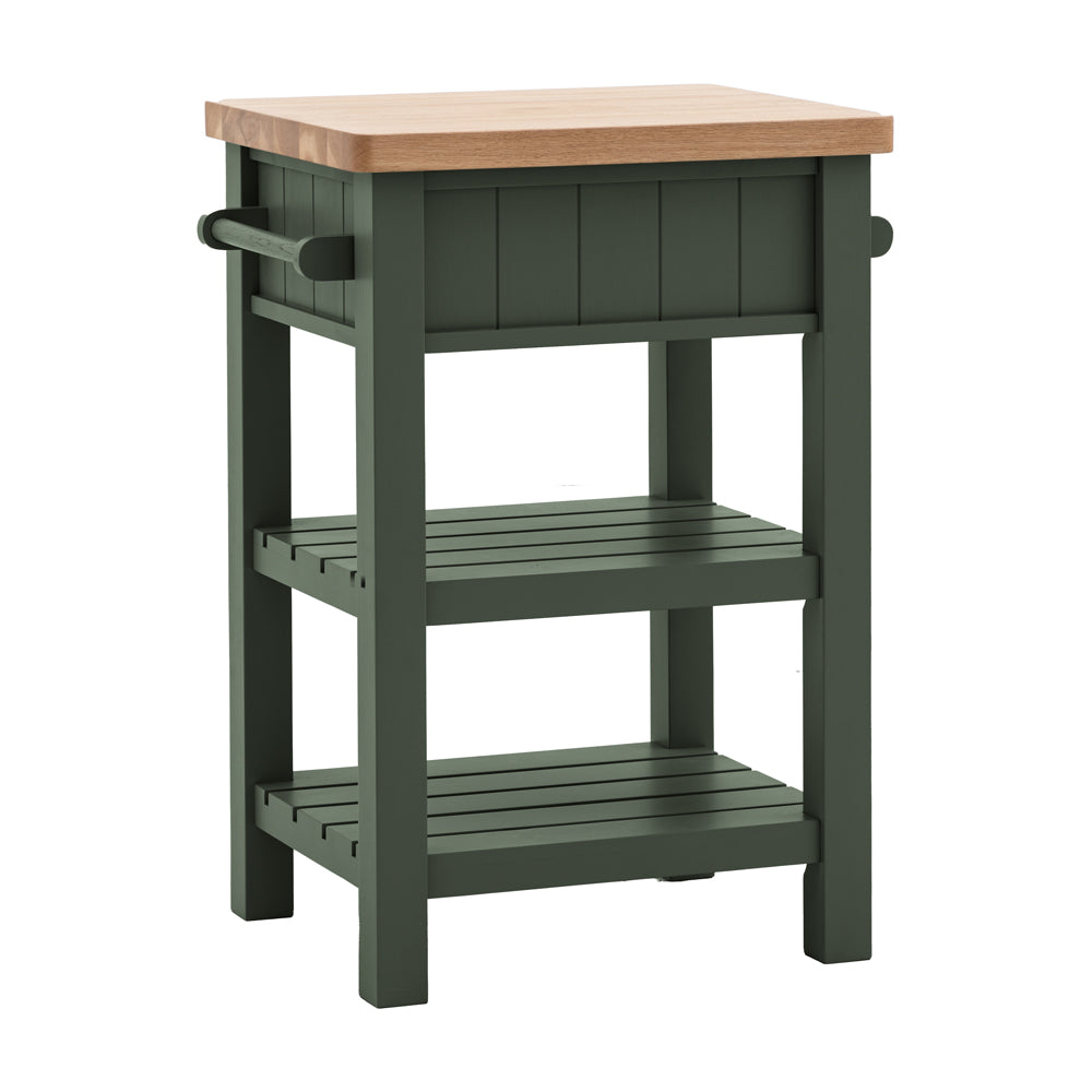 Product photograph of Gallery Interiors Sandon Butchers Block In Moss from Olivia's.