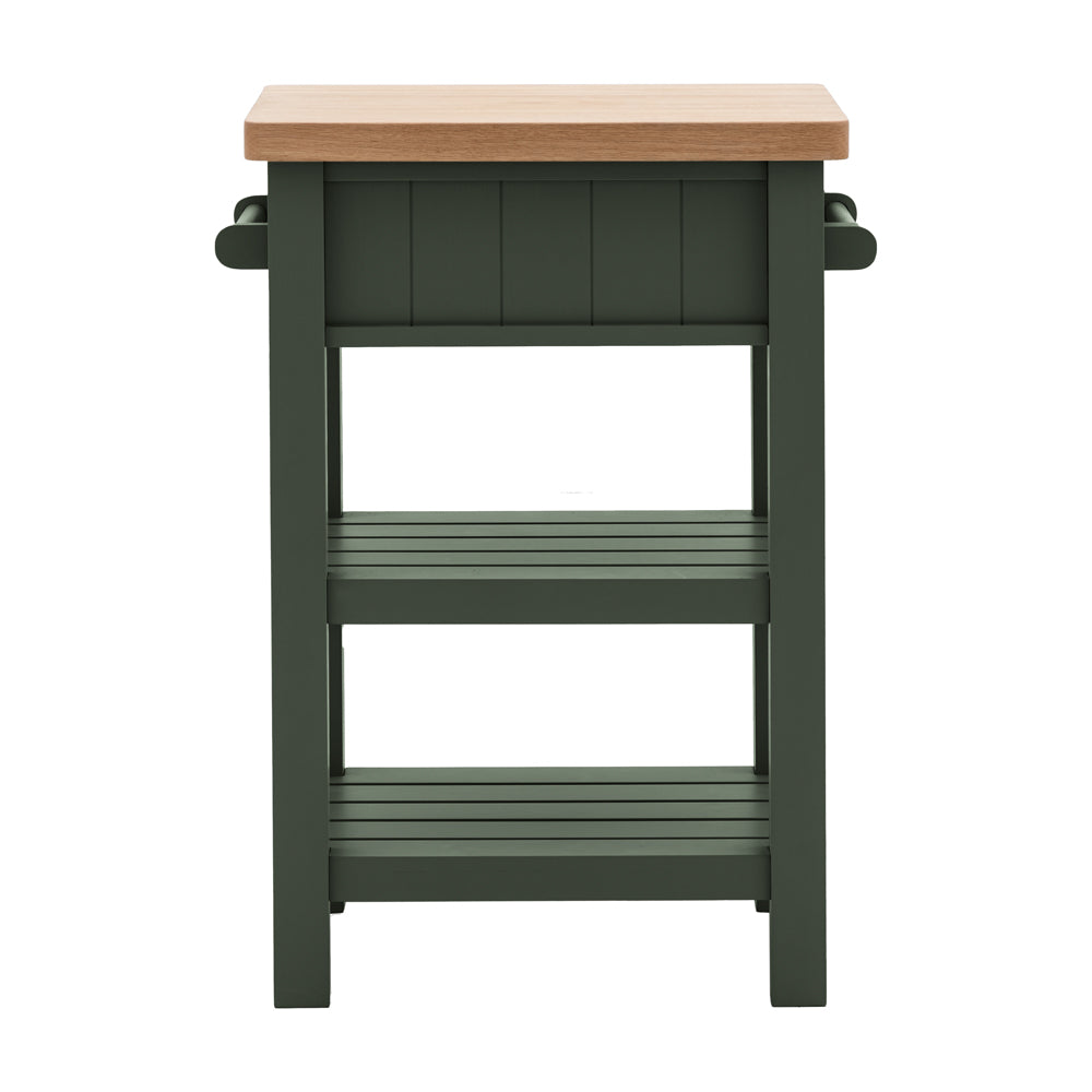 Product photograph of Gallery Interiors Sandon Butchers Block In Moss from Olivia's.