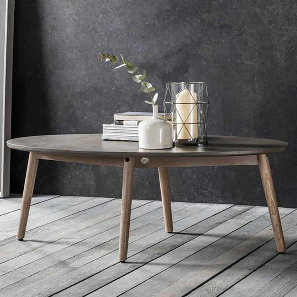 Hudson Living Bergen Scandi Oval Coffee Table