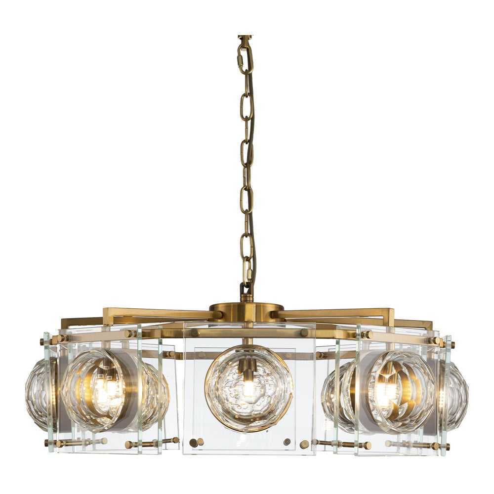 Product photograph of Liang Eimil Alchemy Pendant Lamp Antique Brass from Olivia's