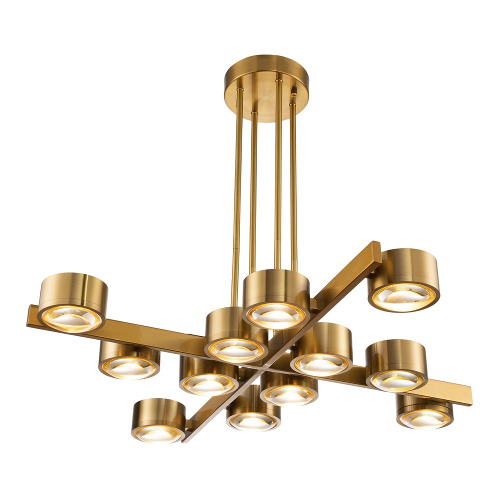 Product photograph of Liang Eimil Bloom Pendant Lamp Antique Brass from Olivia's