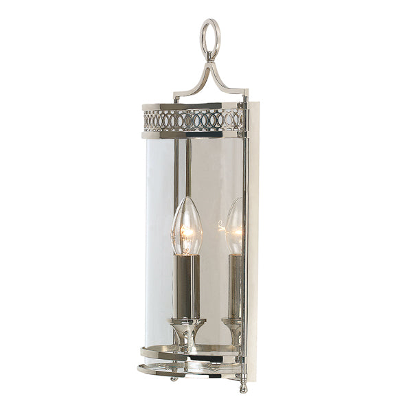 Elstead Guildhall Wall Light Polished Nickel