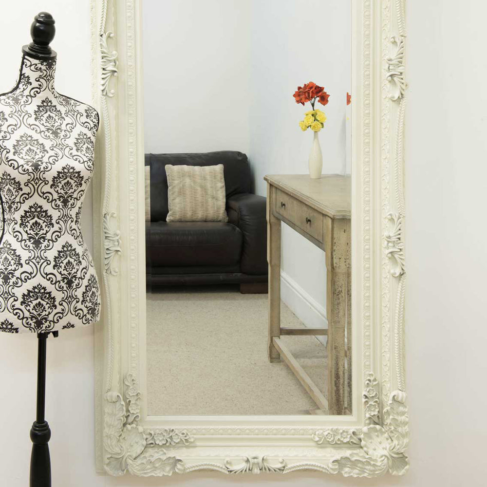 Product photograph of Olivia S Leah Wall Mirror In Ivory - 175 X 89cm from Olivia's.